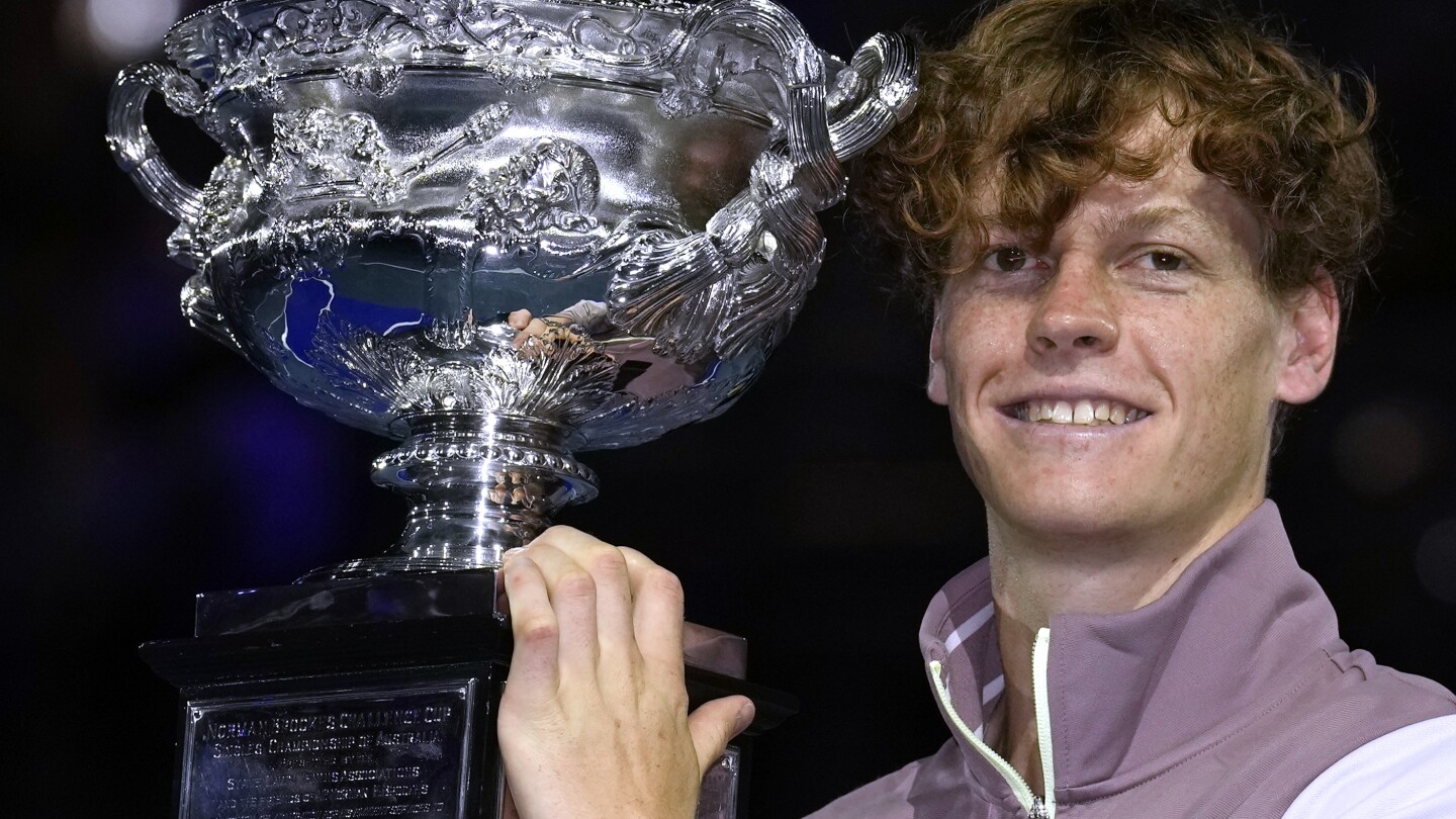Sinner rallies from 2 sets down to defeat Medvedev and win his first Grand Slam title in Australia