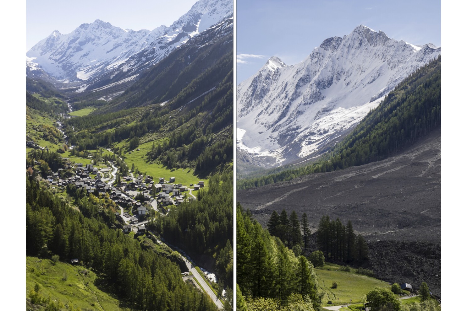 Search suspended for missing man in Swiss village after glacier collapse |  AP News