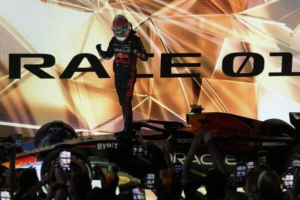 Bahrain GP: Fernando Alonso on podium as Max Verstappen wins F1