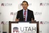 FILE - Utah's 3rd Congressional District Republican incumbent John Curtis speaks during an election night party, Nov. 3, 2020, in Sandy, Utah. Curtis announced he is jumping into the race Tuesday, Jan. 2, 2024, for the Utah U.S. Senate seat being vacated by Mitt Romney. (AP Photo/Rick Bowmer, File)