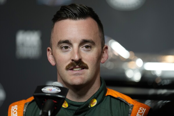 FILE - Austin Dillon during the NASCAR Daytona 500 auto race media day Wednesday, Feb. 15, 2023, at Daytona International Speedway in Daytona Beach, Fla. (AP Photo/Chris O'Meara, File)