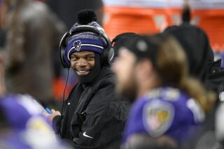 QB Lamar Jackson limited at practice for Ravens