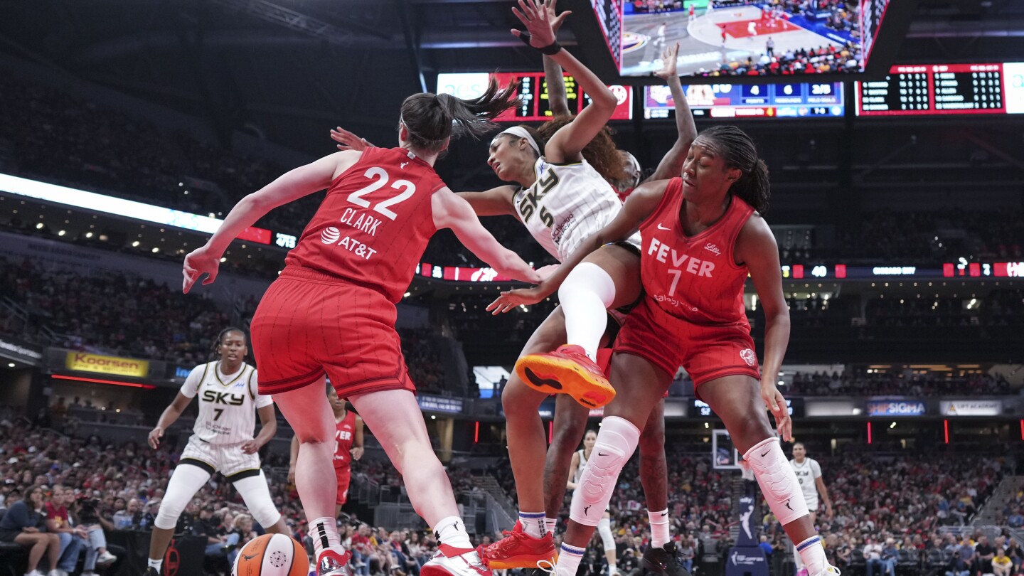 With record crowd watching, Sky get blown out by Fever in first WNBA game at United Center - AP News