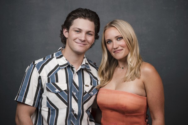 FILE - Montana Jordan, left and Emily Osment pose for a portrait to promote "Georgie & Mandy's First Marriage" during the Summer Television Critics Association Press Tour in Pasadena, Calif., on July 13, 2024. (Willy Sanjuan/Invision/AP, File)