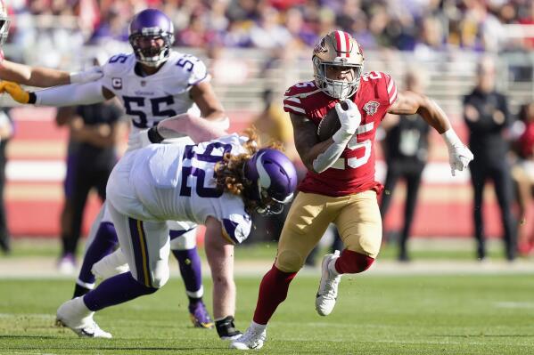 49ers beat Vikings 34-26 for 3rd straight win