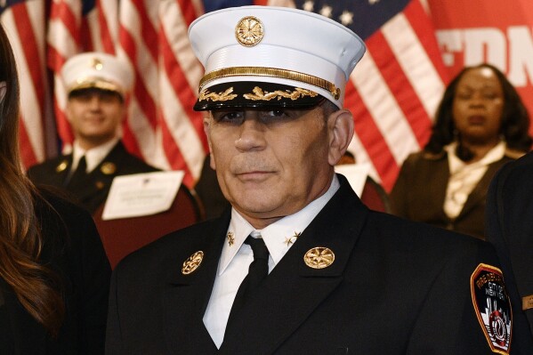 This Feb. 7, 2023 image provided by the Fire Department of the City of New York shows Anthony Saccavino. (Fire Department of the City of New York via AP, file)