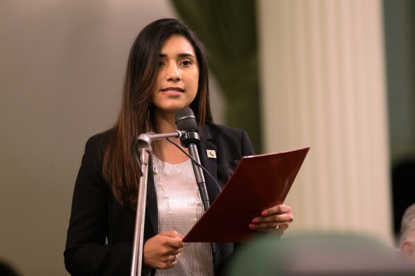 Assemblywoman Sabrina Cervantes, D-Riverside, at the Capitol in Sacramento, Calif., May 4, 2017. (AP Photo/Rich Pedroncelli, File)