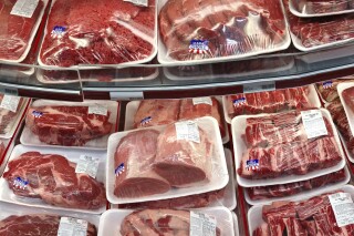 Image of various cuts of beef and pork