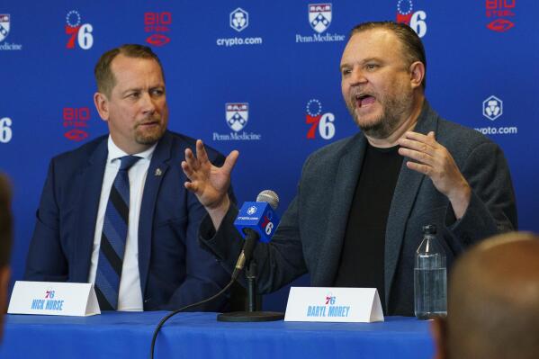 76ers coach Nick Nurse wants Harden back, can co-exist with Embiid | AP News