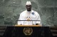 Guinea's President Mamadi Doumbouya addresses the 78th session of the United Nations General Assembly, Thursday, Sept. 21, 2023. (AP Photo/Richard Drew)
