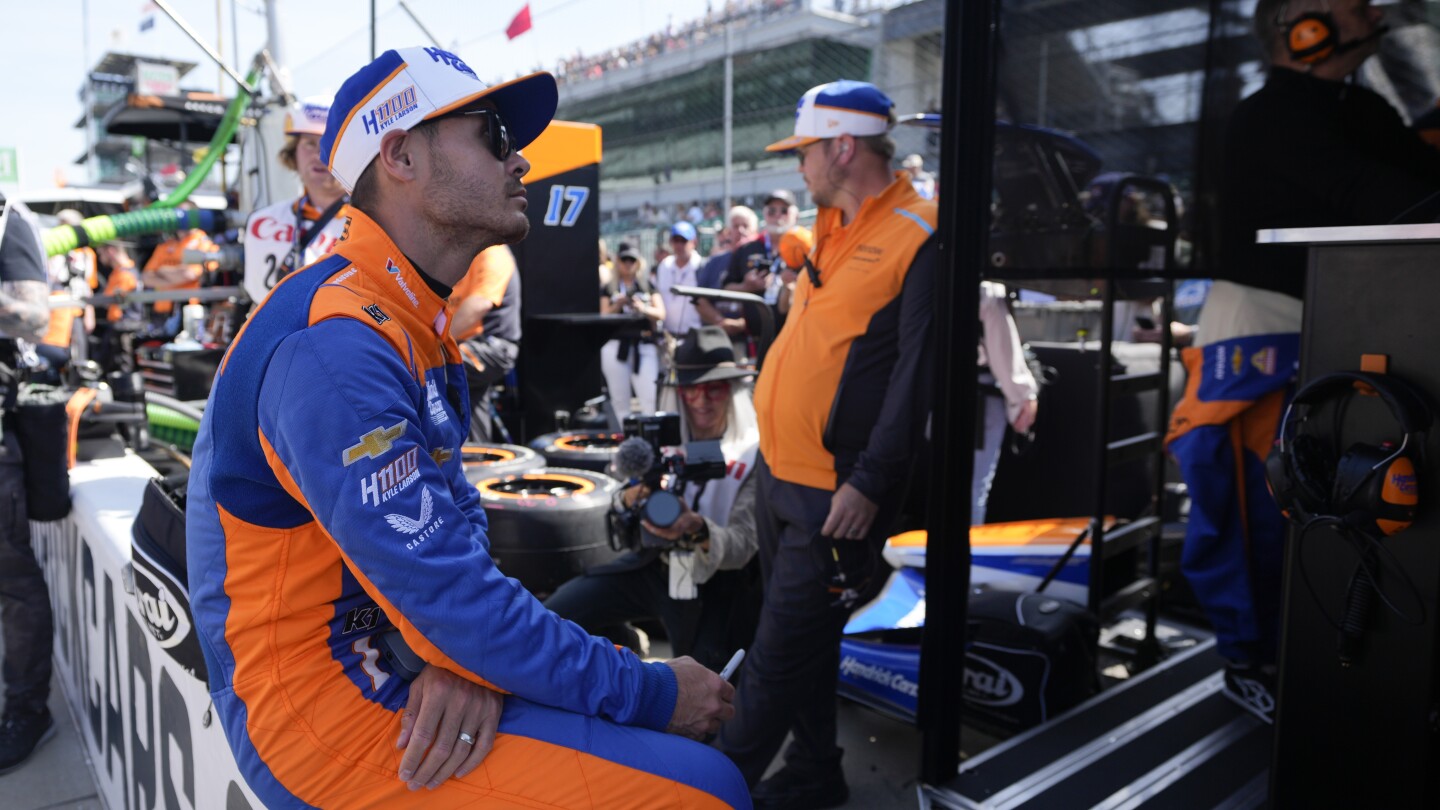 Kyle Larson hopes rain and his daughter's misgivings don't ruin Indianapolis 500 debut