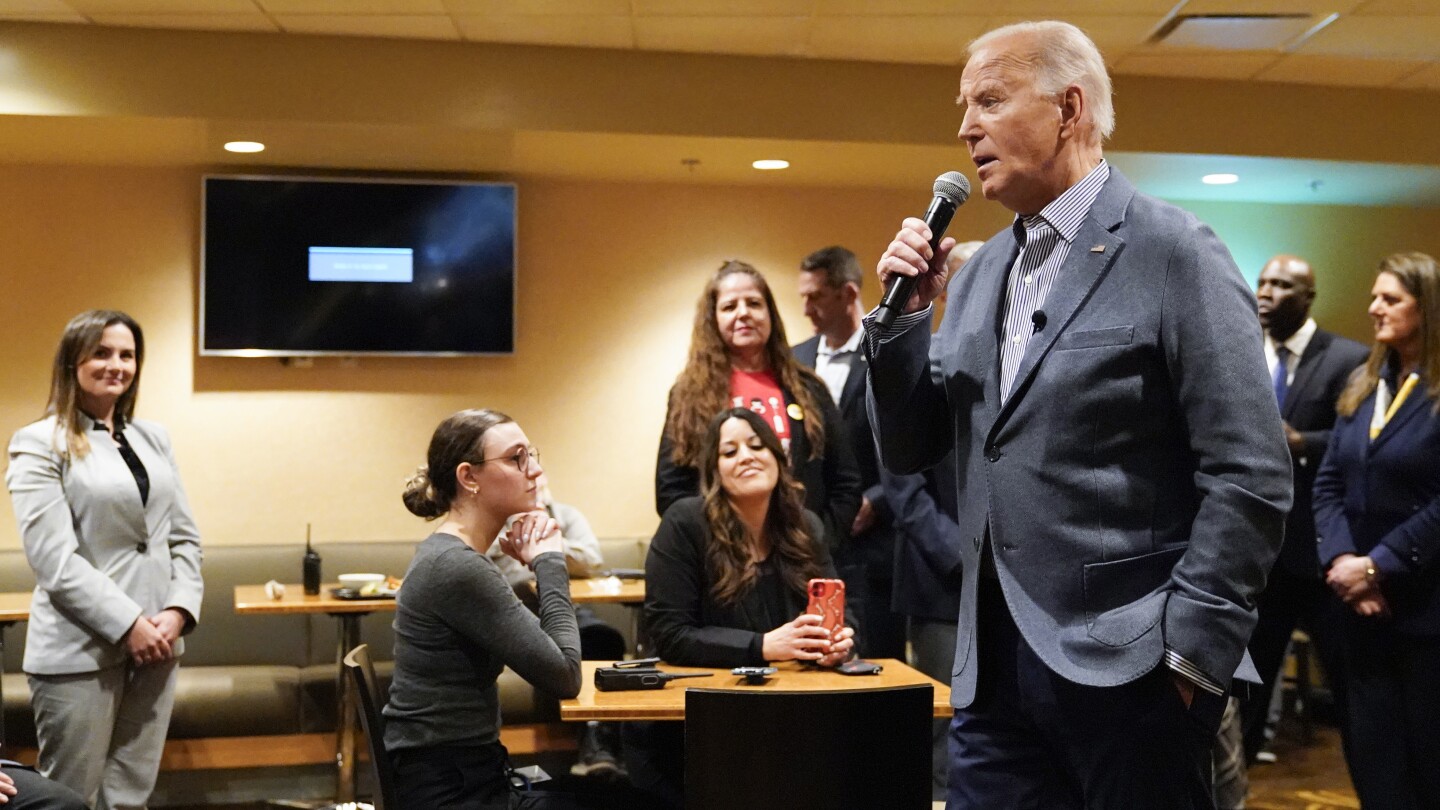 Biden thanks hospitality workers in Las Vegas ahead of Nevada's Tuesday primary