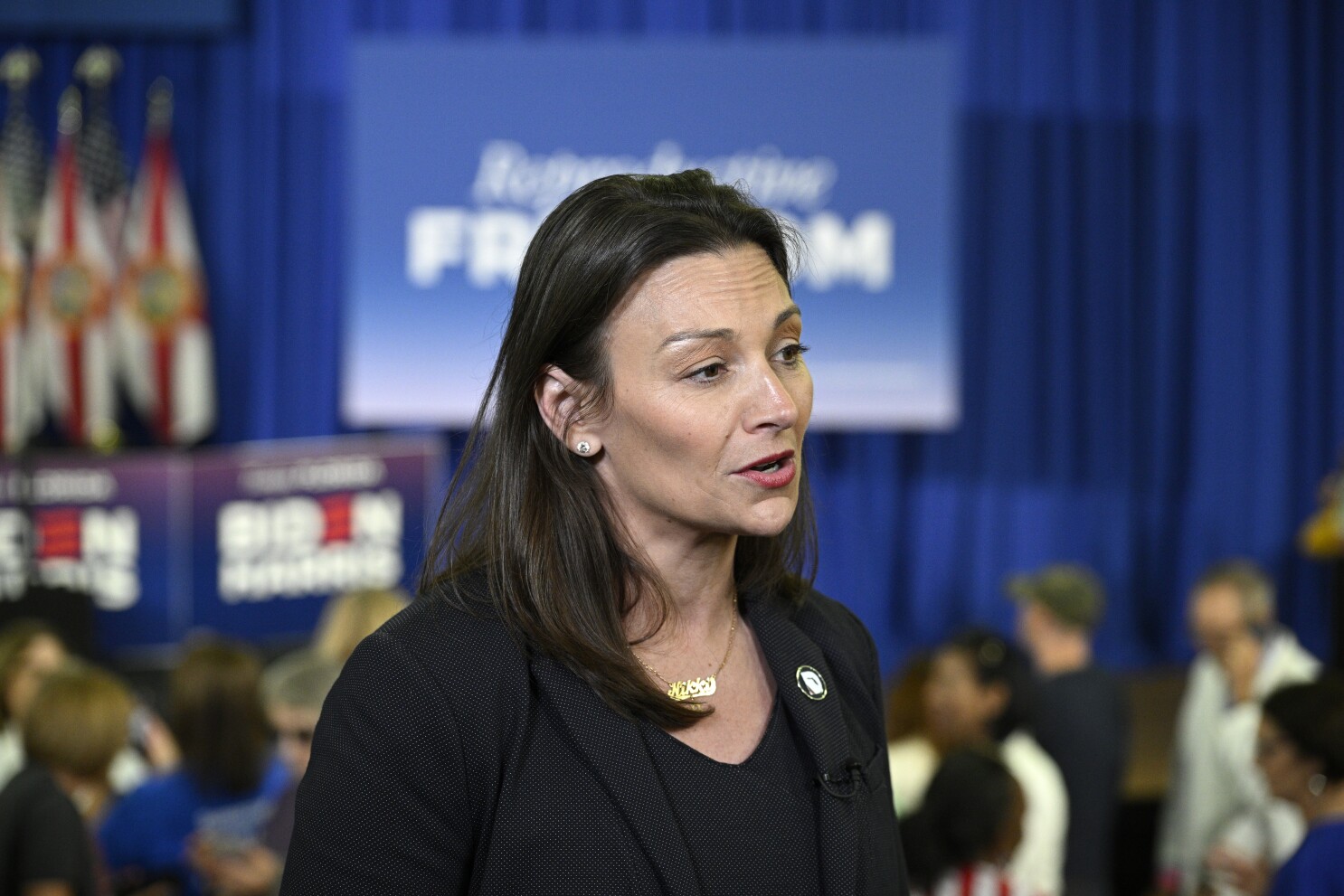 Nikki Fried vows to rebuild Florida Democrats as re-elected chair | AP News