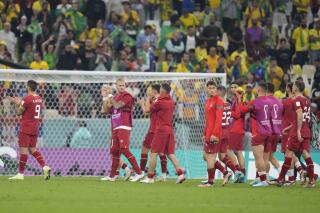 Brazil team v Serbia Group G World Cup Qatar 2022 Images