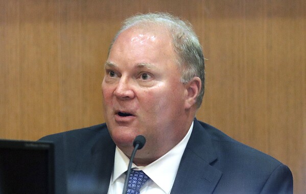 Former Wisconsin Supreme Court Justice Michael Gableman testifies, Thursday, June 23, 2022, at the Dane County Courthouse in Madison, Wis. (Kayla Wolf/Wisconsin State Journal via AP,File)