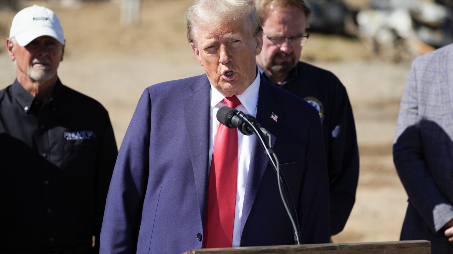 Trump makes more debunked claims about FEMA as he investigates storm damage in North Carolina