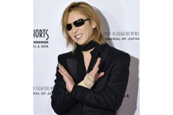 Rock band X Japan drummer Yoshiki poses in Hollywood, Los Angeles, on Jan. 17, 2019, at an event to celebrate the 20th anniversary of the Short Shorts Film Festival. Four of Japan’s biggest rock stars, Yoshiki, Miyavi, Sugizo and Hyde, are getting together to form a band called The Last Rockstars. “We’ve come together to start this challenge for the world out of Japan,” Yoshiki of X Japan told reporters Friday, Nov. 11, 2022. (Kyodo News via AP)