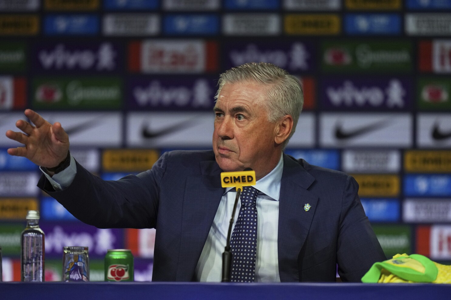 New Brazil coach Ancelotti turns down Neymar and predicts a 'better' Vinicius Júnior