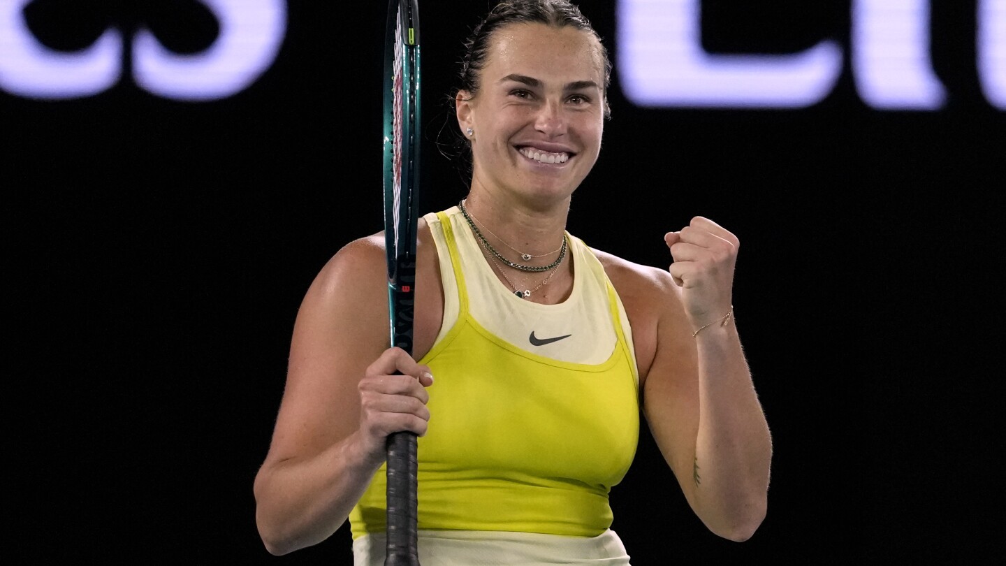 Aryna Sabalenka reaches the Australian Open semifinals as she seeks a third title in a row
