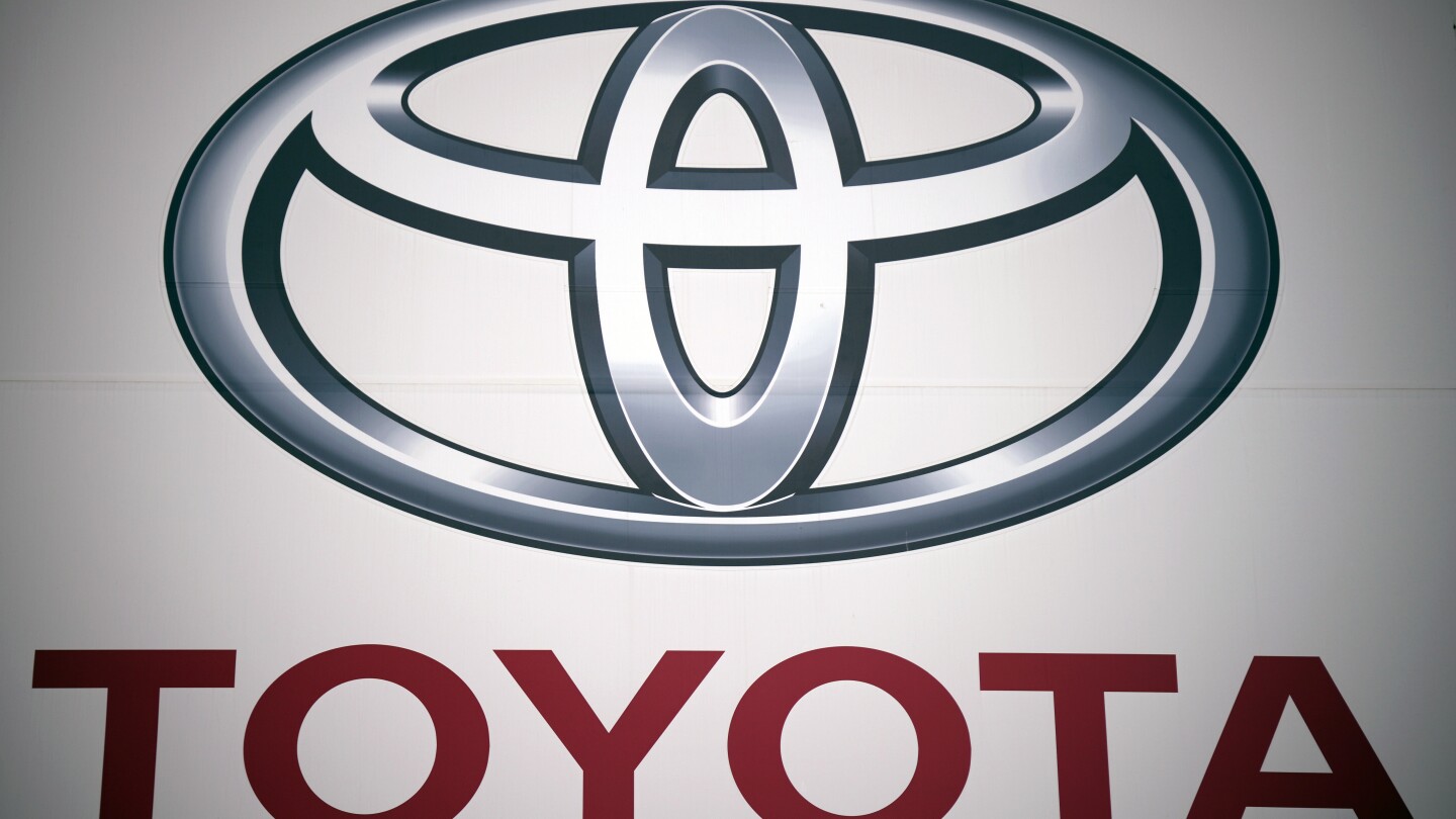 FILE - The Toyota Motor Corp. logo is seen, May 11, 2022, at a dealer in Tokyo. In a statement issued Tuesday, Feb. 27, 2024, Toyota announced it is r