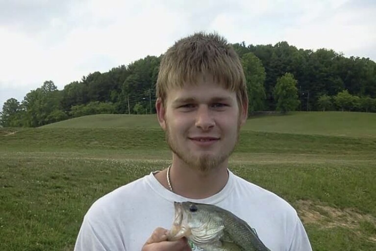 This 2012 family photo shows Austin Hunter Turner at the age of 18, fishing with friends close to home in Bristol, Tenn. Dr. Michael Baden, who served as the chief forensic pathologist for the New York State Police for decades, said after reviewing records in Turner’s case that Bristol police officers made critical errors that contributed to Hunter’s death, including placing him facedown, then using their bodyweight to restrain him. (Brian Goodwin via AP)