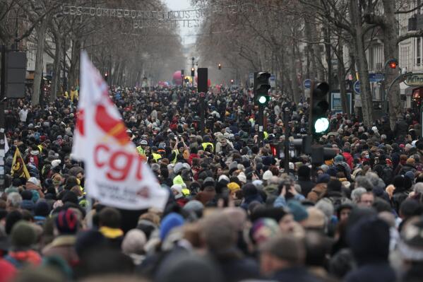 Railway workers invade Louis Vuitton HQ as protests erupt across France on  eve of decision on retirement age, World News