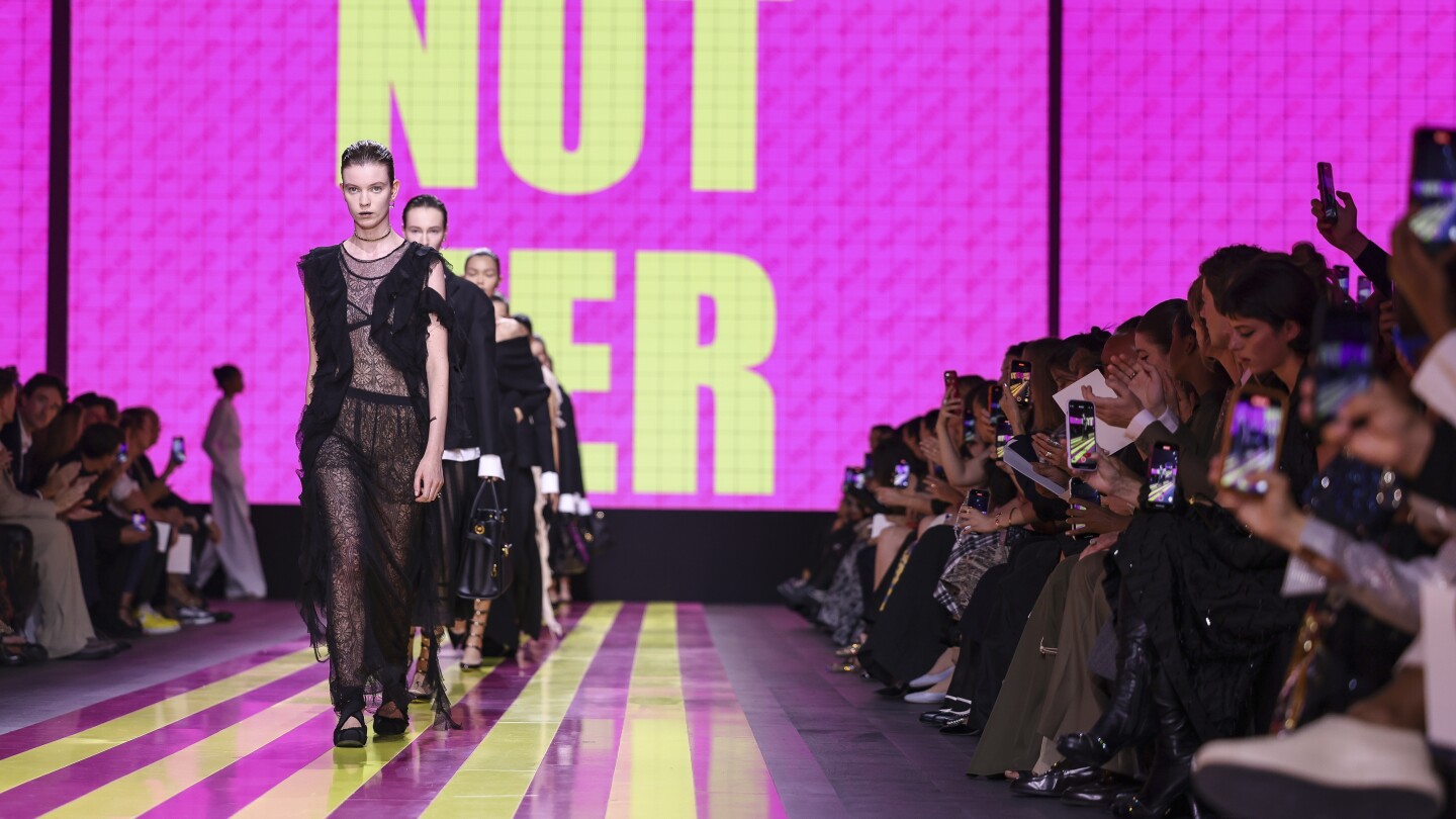 Dior takes baroque-theme to catwalk for Paris Fashion Week
