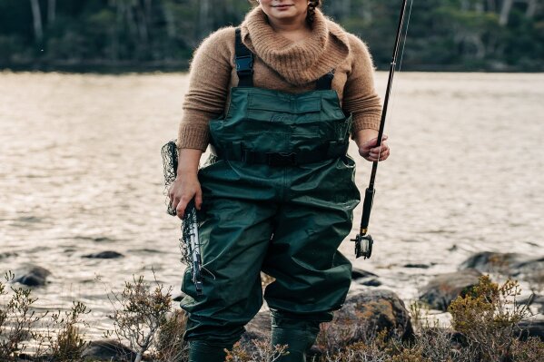 This image released by Hardie Grant Books shows Analiese Gregory, author of "How Wild Things Are: Cooking, Fishing and Hunting at the Bottom of the World." (Adam Gibson/Hardie Grant Books via AP)