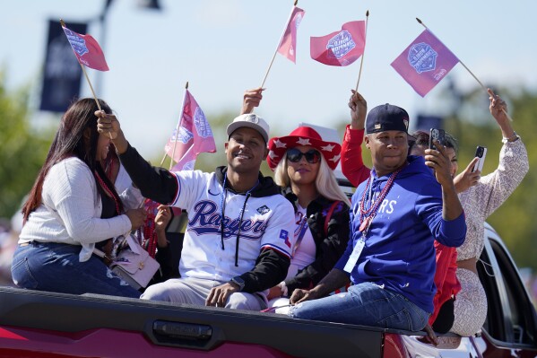 Texas Rangers celebrate World Series win with parade
