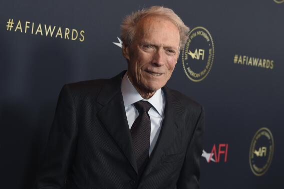 FILE - Clint Eastwood arrives at the AFI Awards on Jan. 3, 2020, in Los Angeles. . (Photo by Jordan Strauss/Invision/AP, File)
