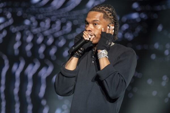Lil Baby performs at Music Midtown, Sunday, Sept. 17, 2023, at Piedmont Park in Atlanta. (Photo by Paul R. Giunta/Invision/AP)