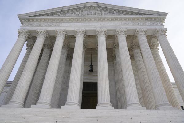 The U.S. Supreme Court on Wednesday, Jan.19, 2022, in Washington. (AP Photo/Mariam Zuhaib)