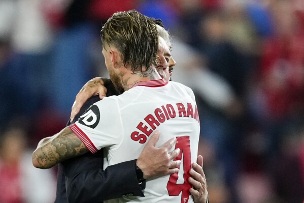 Ramos helps Sevilla hold his former club Real Madrid to 1-1 draw. Hat trick  for Atletico's Griezmann