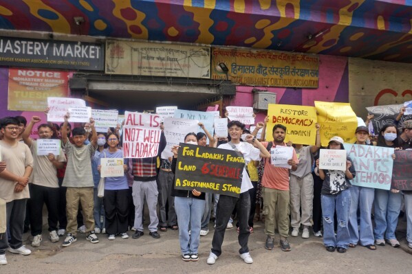 Protests in remote Ladakh enter 3rd week. Locals demand protection of fragile ecology, land autonomy | AP News