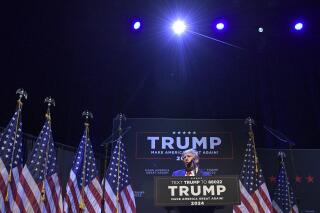Former President Donald Trump speaks at a campaign event Monday, March 13, 2023, in Davenport, Iowa. (AP Photo/Ron Johnson)