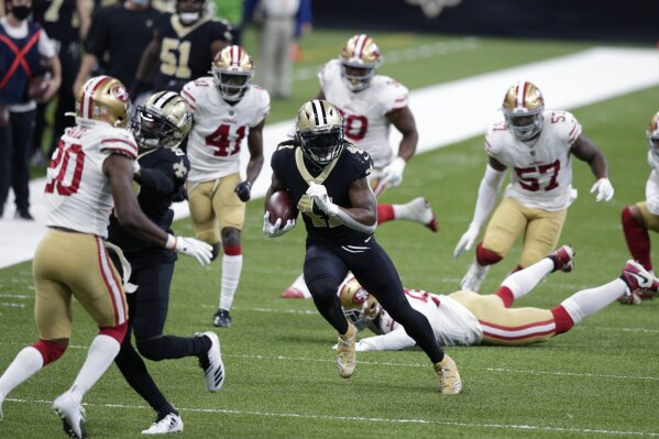 New Orleans Saints vs. San Francisco 49ers. NFL Game. American