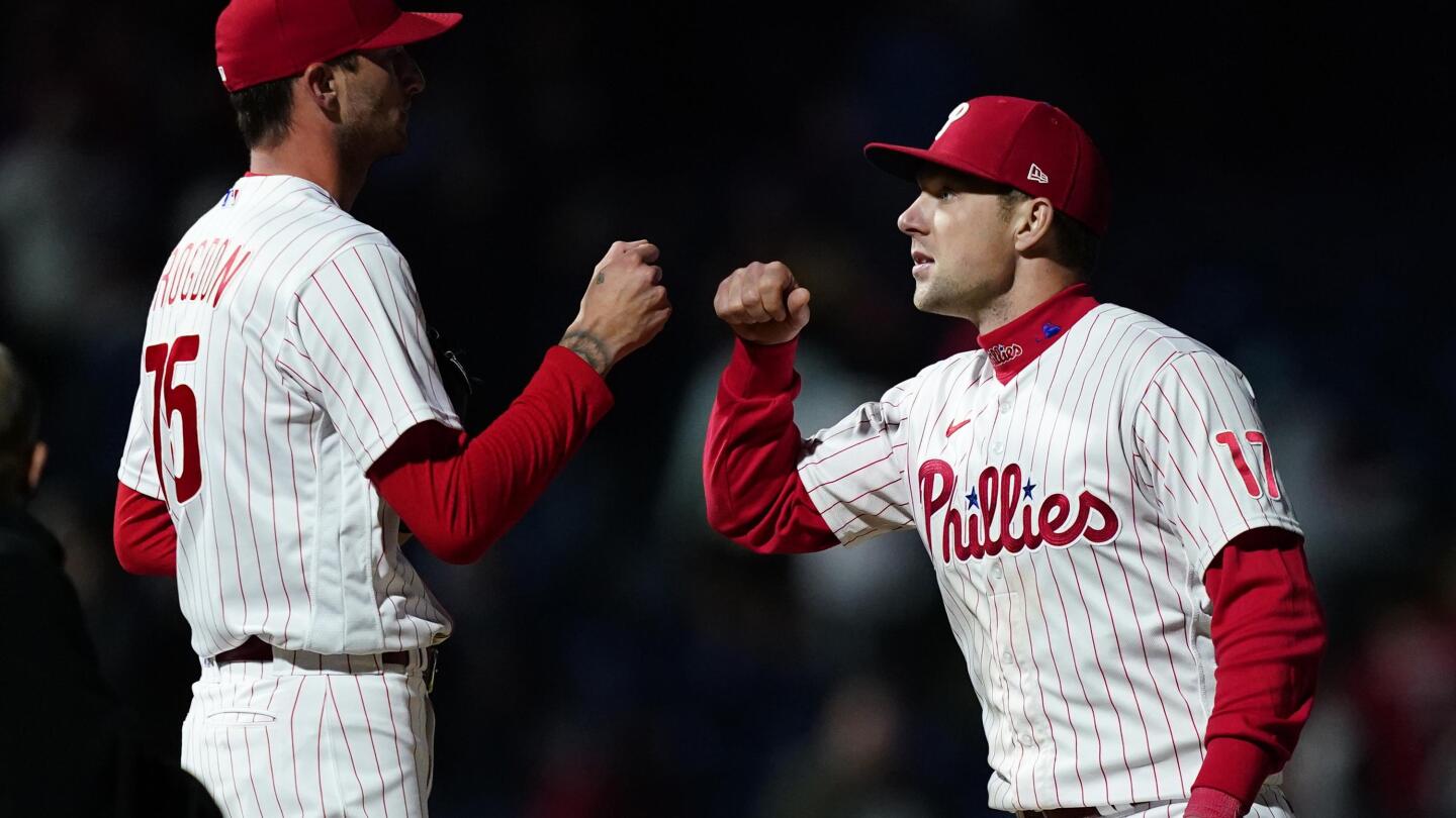 Phillies ride Bryson Stott, Rhys Hoskins, and Aaron Nola to 9-1