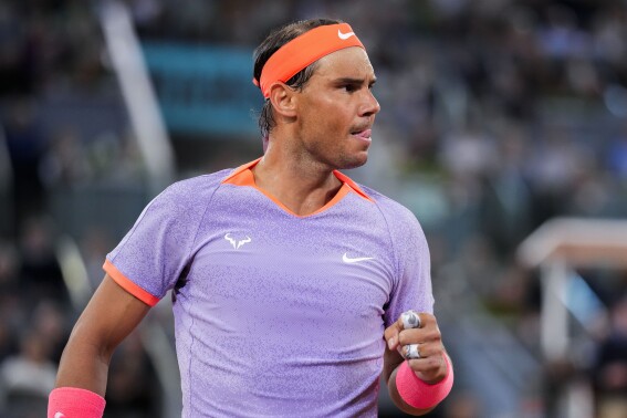 Nadal gets even with De Minaur at Madrid Open. Top seeds Sinner and Swiatek advance