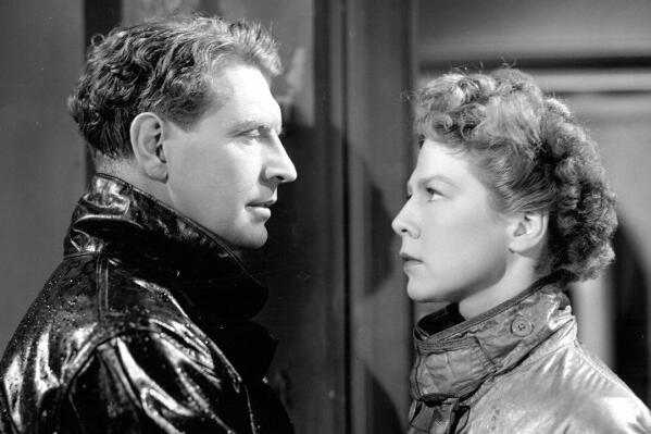This image released by The Film Foundation shows Roger Livesey, left, and Wendy Hiller in a scene from "I Know Where I'm Going!" On Monday, Martin Scorsese and the Film Foundation will launch a new virtual theater to screen restored classic films. They are beginning, fittingly, with one of the most passionately adored gems: William Powell and Emeric Pressburger's "I Know Where I'm Going!" (The Film Foundation via AP)