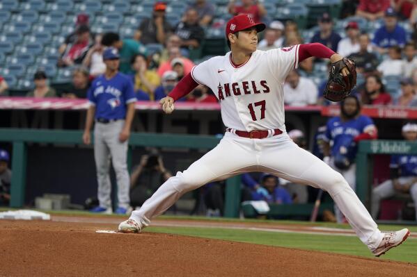 Ohtani hurls 6 innings, doubles in Angels' 6-3 win over Jays