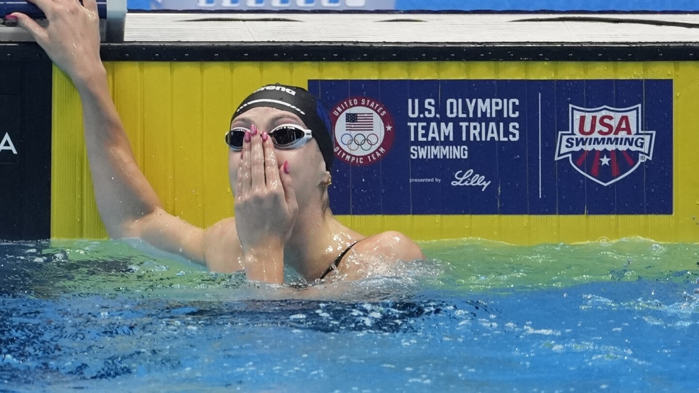 Gretchen Walsh shatters the world record in the 100-meter butterfly at the U.S. Olympic trials