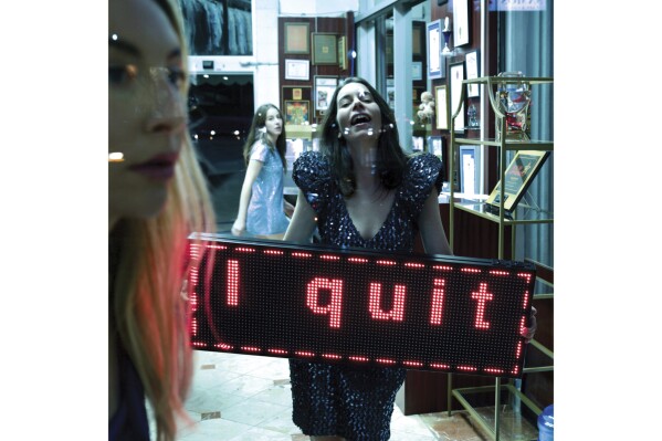 This cover image released by Columbia Records shows "I Quit” by HAIM. (Columbia Records via AP)