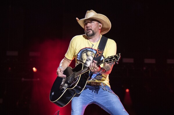 FILE - Jason Aldean performs during CMA Fest 2022 in Nashville, Tenn., on June 9, 2022. Aldean released the single "Try That in a Small Town" this month. (Photo by Amy Harris/Invision/AP, File)