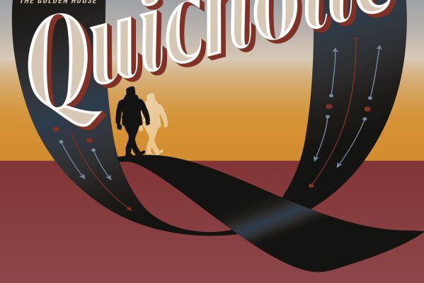 This cover image released by Random House shows "Quichotte" by Salman Rushdie. The novel will be released on Sept. 3. (Random House via AP)