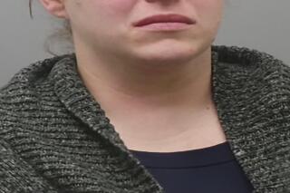 This undated photo provided by provided by the St. Louis County Prosecuting Attorney's Office shows Julia Crews. Prosecutors in St. Louis County have dropped assault charges against former Ladue Police Officer Julia Crews, at the request of a woman shot by Crews. The decision came after a restorative justice mediation involving the two women and was announced Monday, Nov. 22, 2021. (St. Louis County Prosecuting Attorney's Office via AP)