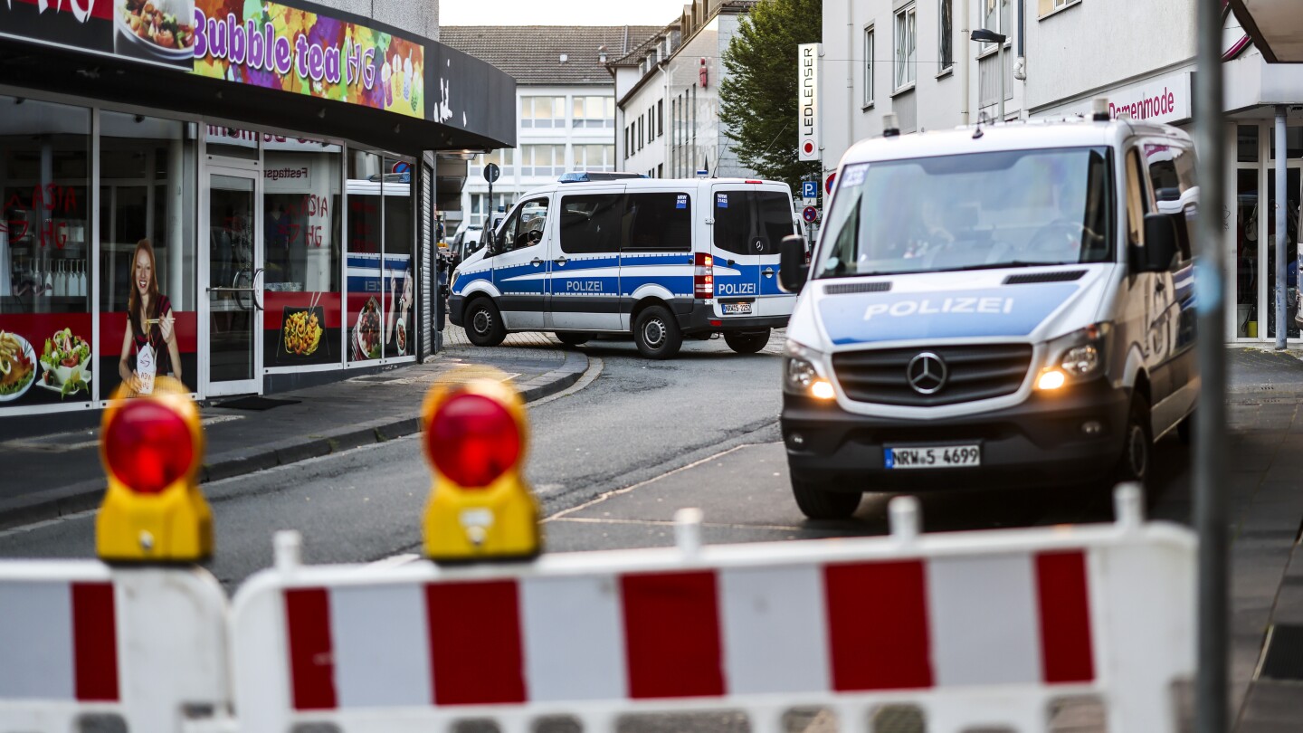 Police search for the attacker who killed 3 in a knifing in the German city of Solingen