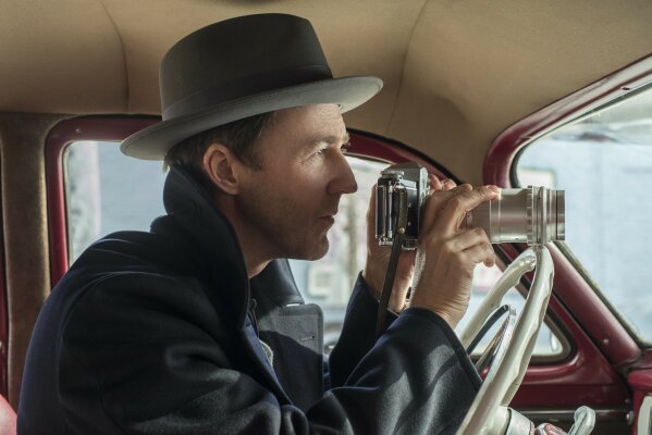 This image released by Warner Bros. shows Edward Norton in a scene from "Motherless Brooklyn." (Glen Wilson/Warner Bros. Pictures via AP)
