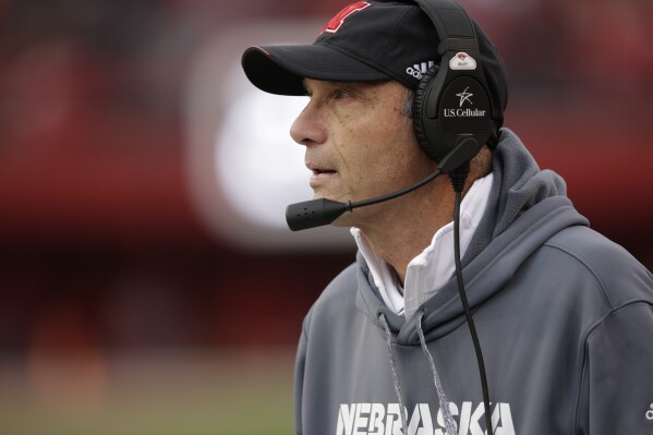FILE - Nebraska head coach Mike Riley follows the second half of an NCAA college football game against Northwestern in Lincoln, Neb., Saturday, Nov. 4, 2017. Northwestern won 31-24 in overtime. The College Football Playoff Management Committee announced Friday it has appointed Mike Riley, former head coach at Oregon State and Nebraska, to the CFP Selection Committee. (AP Photo/Nati Harnik, File)