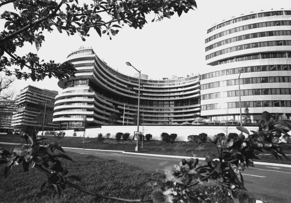 Democratic National Committee office in the luxurious Watergate complex in Washington, shown April 20, 1973.  (AP Photo)