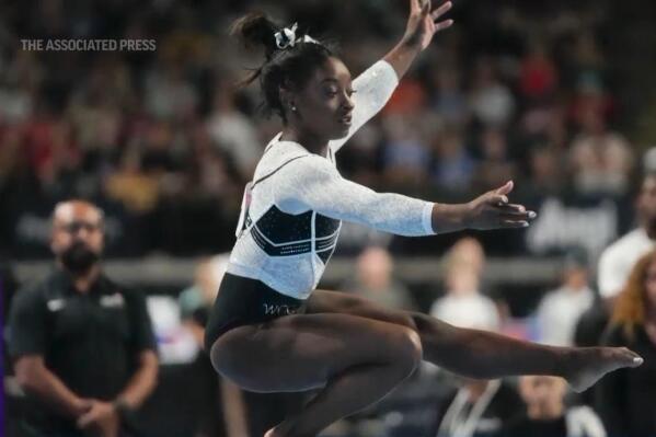 Simone Biles dazzles in her return from a 2-year layoff to dominate the US  Classic